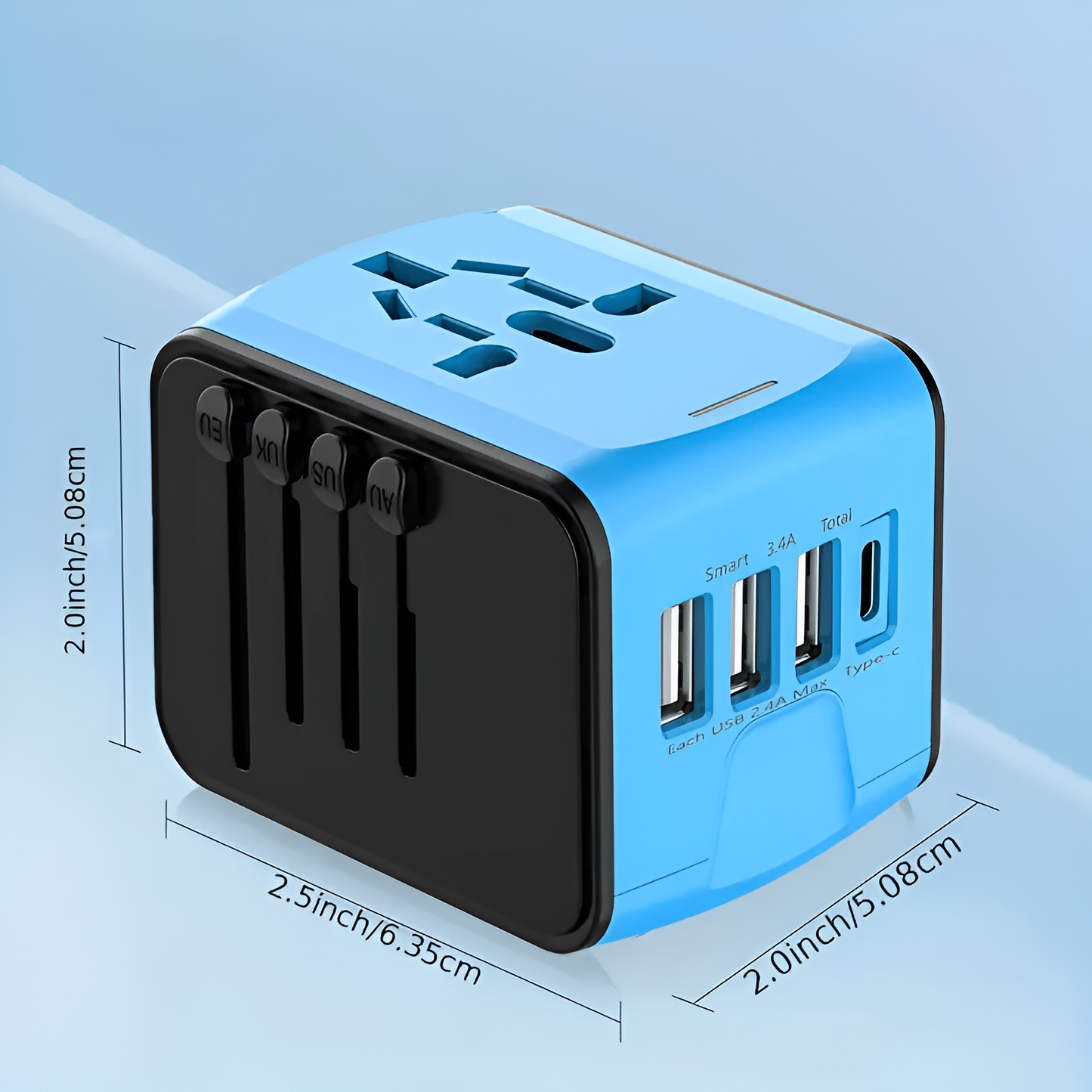 Universal Travel Adapter - Functions In 150+ Countries Worldwide
